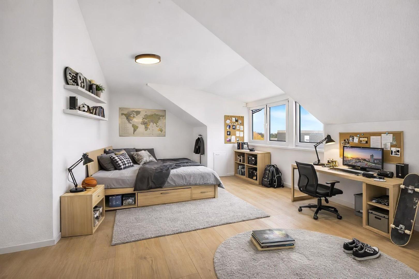 Schlafzimmer 2 DG visualisiert