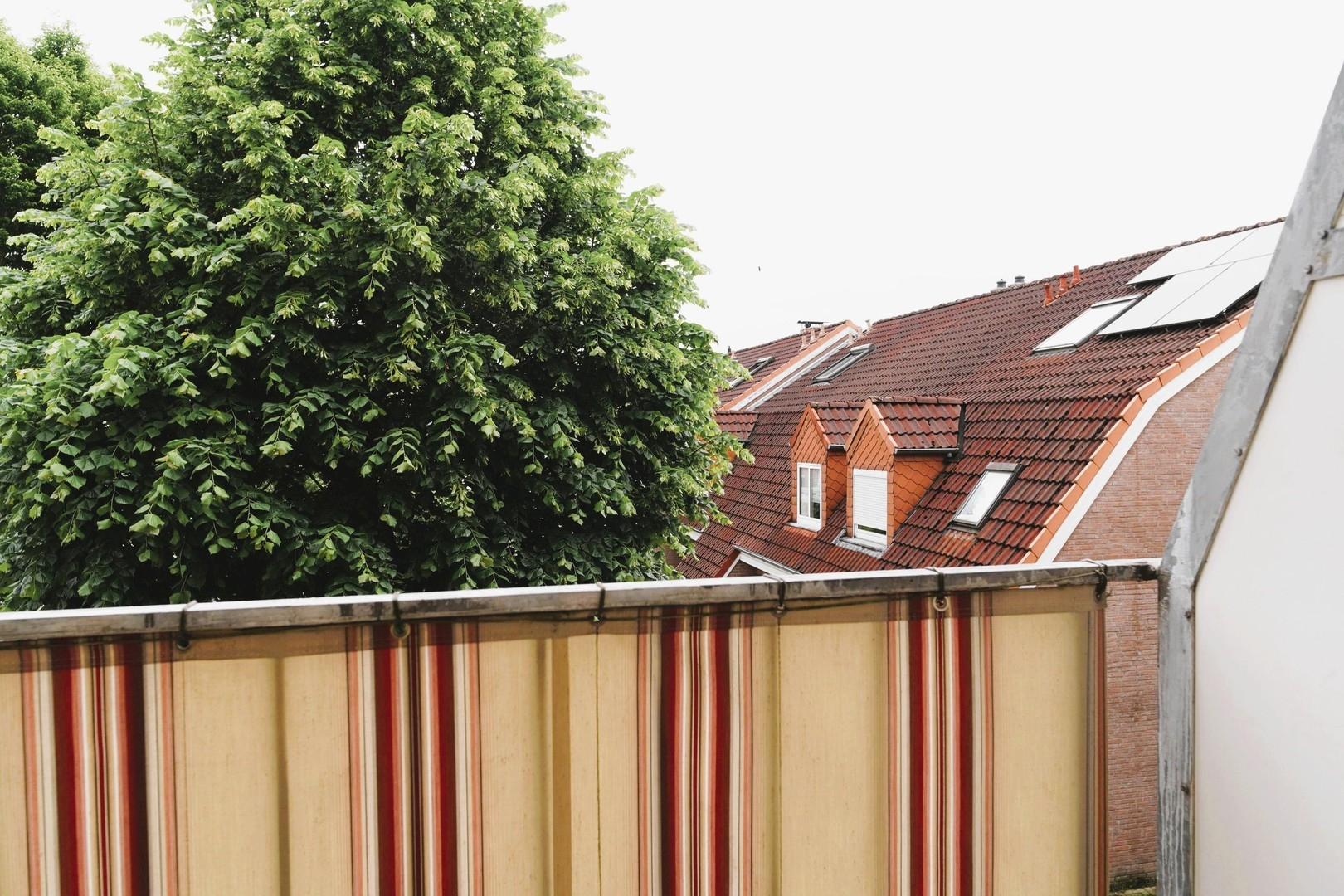 Blick vom Balkon -Sitzposition