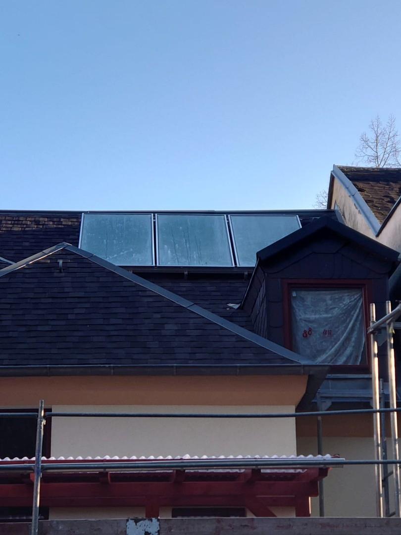 Dach mit Solar - Detail