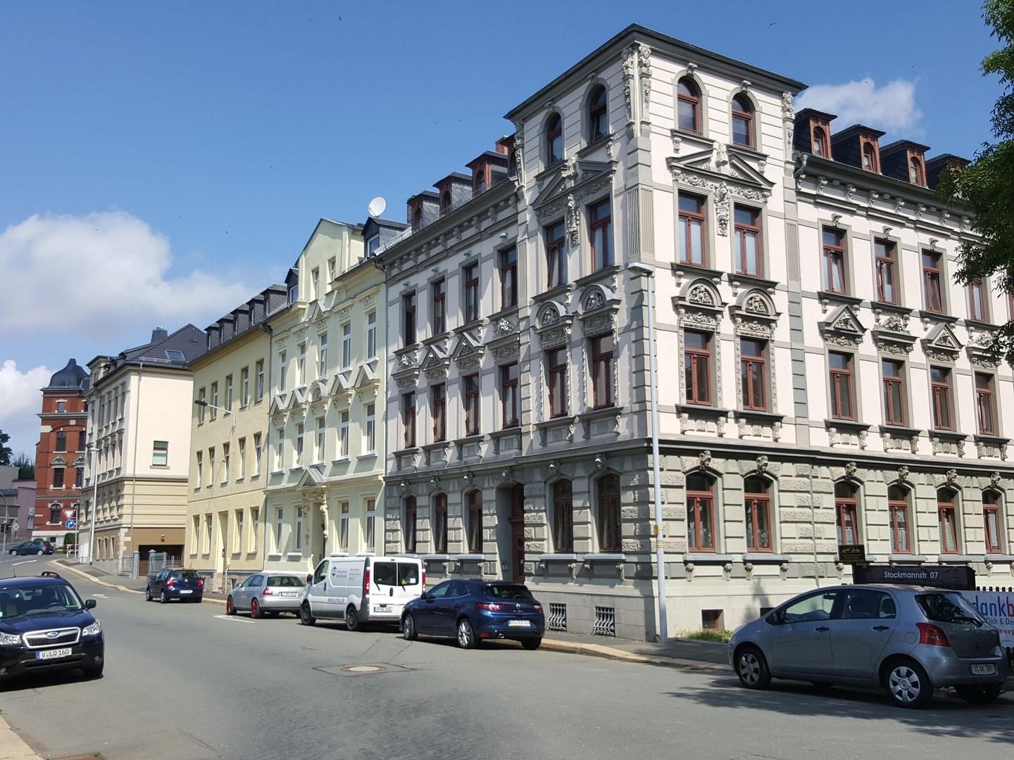 Blick Straßenzug Stockmannstr.