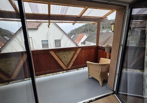 Balkon von innen