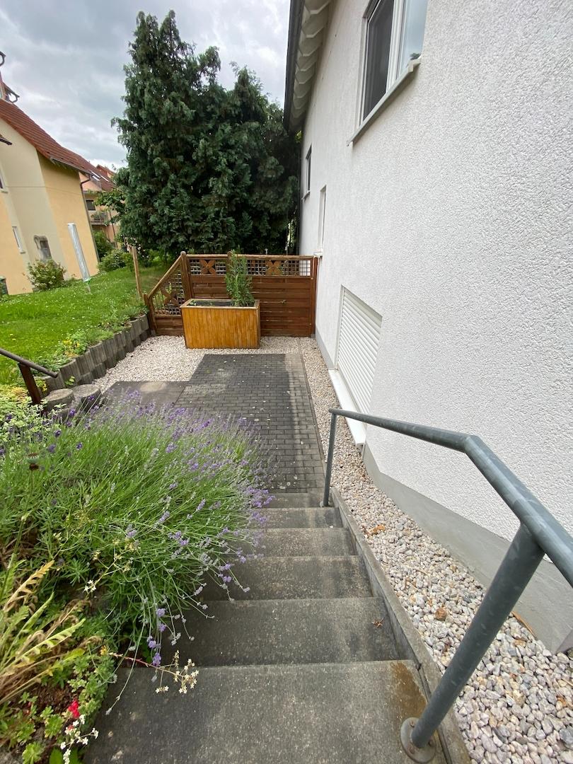 Treppe zur 2. Terrasse