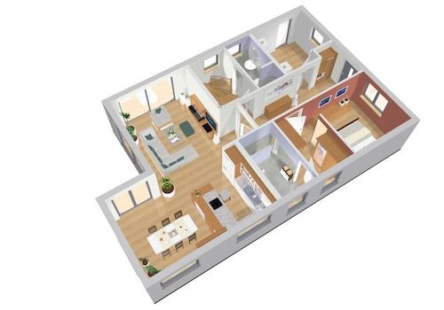 Großburgwedel BUNGALOW mit Raum für Büro oder Pflegekraft im DG III mit LOGGIA 3D-EG