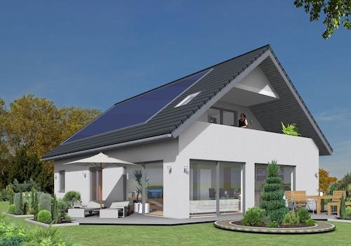 Großburgwedel BUNGALOW mit Raum für Büro oder Pflegekraft im DG mit integrierter LOGGIA 3D-Homesweethome