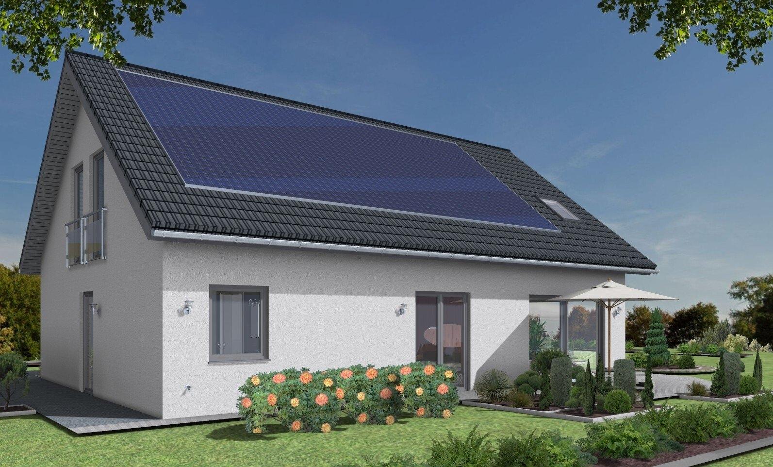 Großburgwedel BUNGALOW mit Raum für Büro oder Pflegekraft im DG mit integrierter LOGGIA 3D-Home