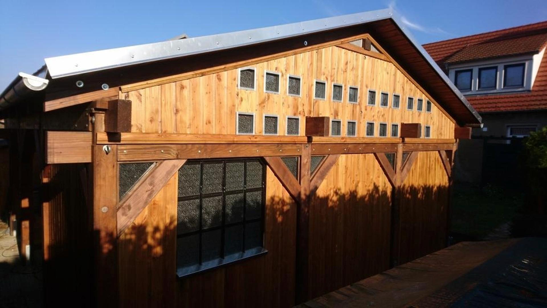 Carport-Giebelseite