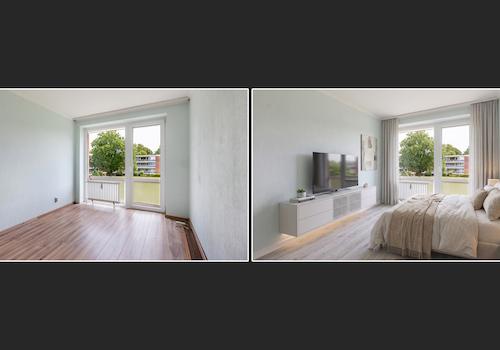Schlafzimmer 1 Vorher-Nachher
