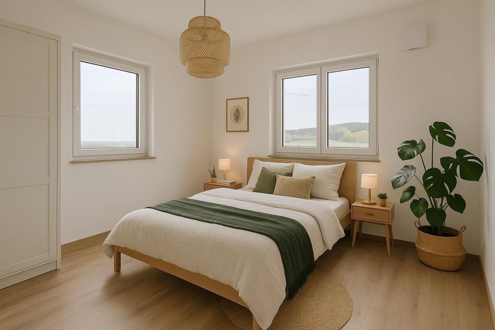 Schlafzimmer 1 visualisiert