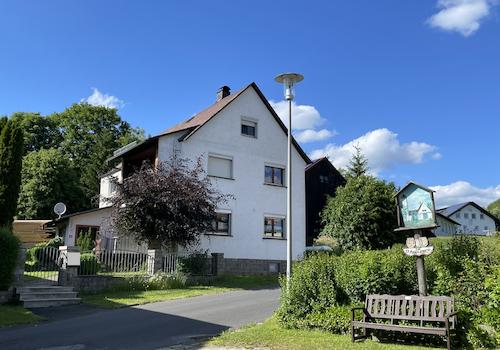 Blick zum Haus