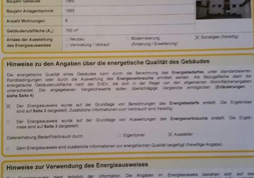 Energieausweis Seite 1