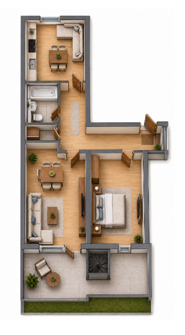 Grundriss WE02 - Schenkendorfstraße 16, 16a