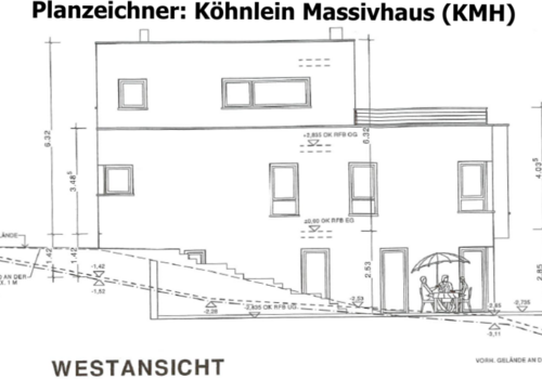 Konzeption der Westansicht