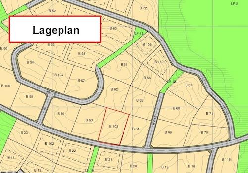 Lageplan Grundstück B103