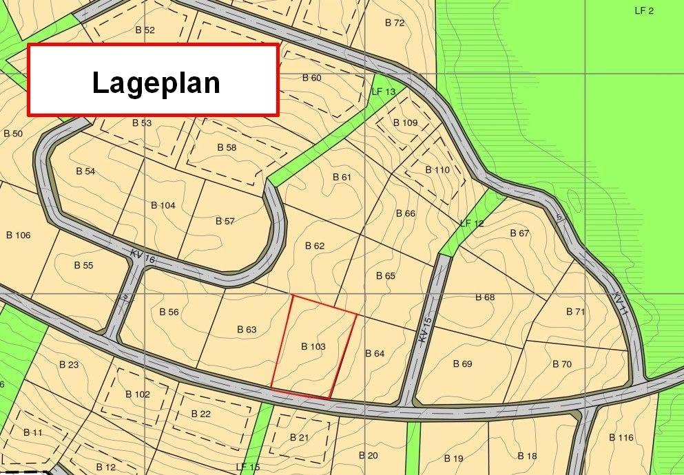 Lageplan Grundstück B103