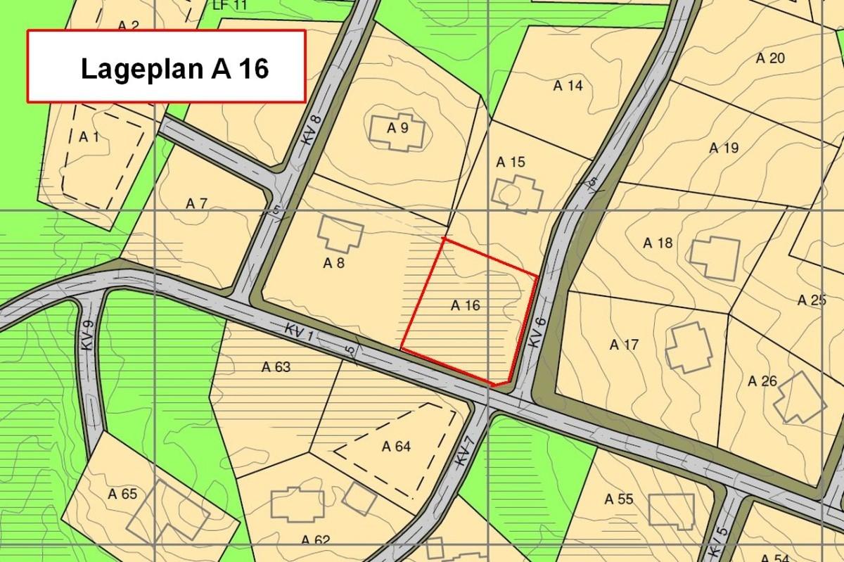 Lageplan Grundstück A16