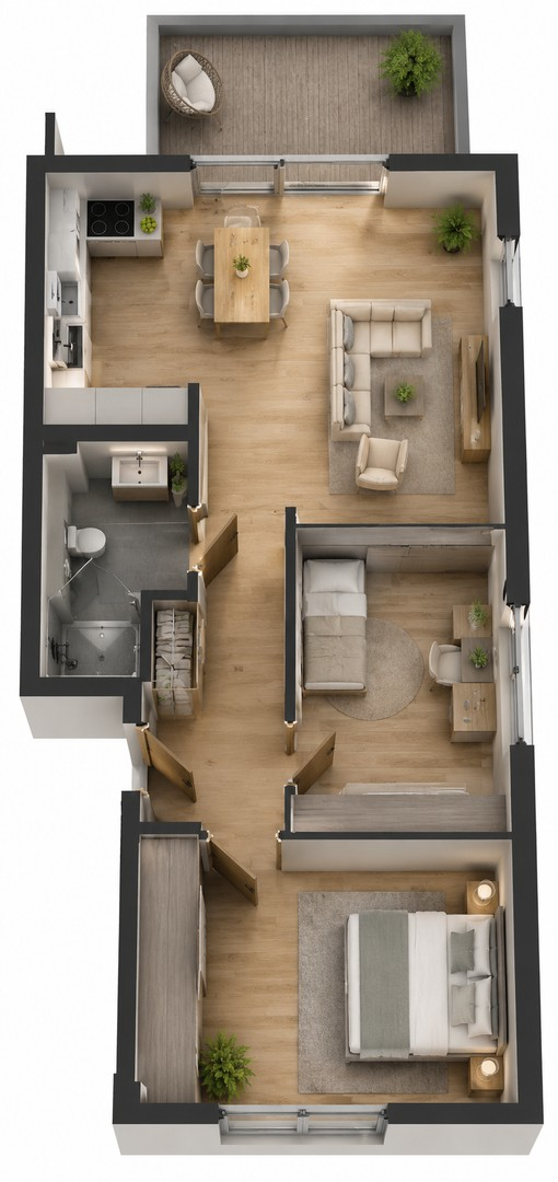 Wohnung 4 - *KI generiert*