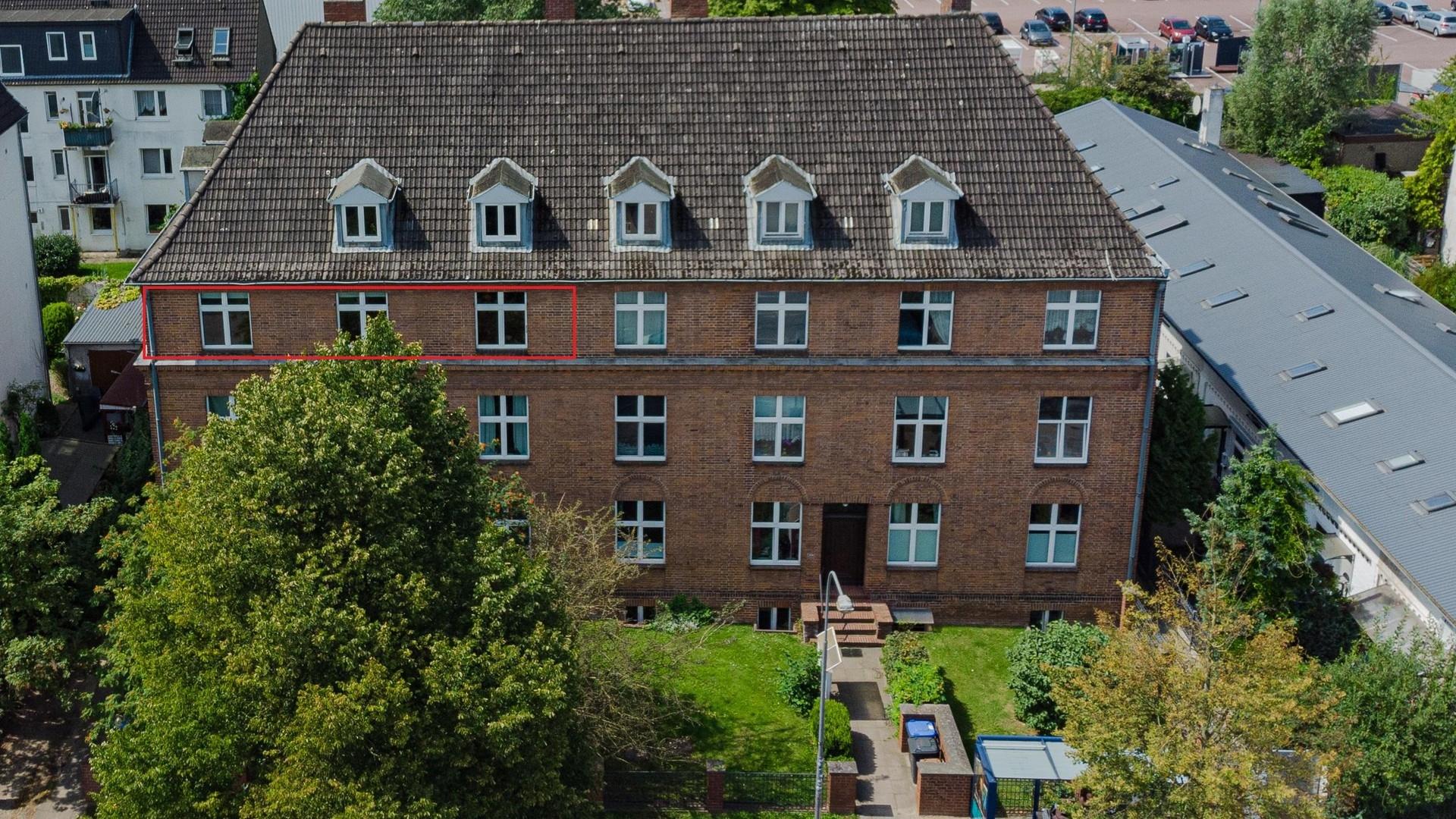 Frontansicht mit Markierung
