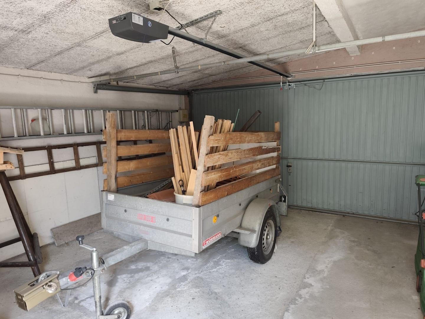 Garage von innen