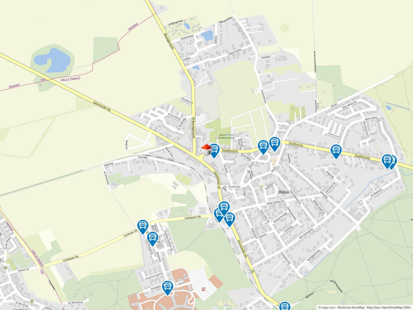 Geolyzer Kartenausschnitt