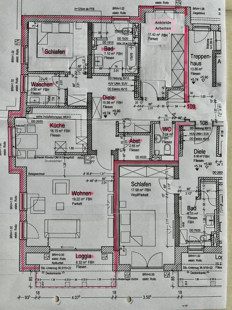Grundriss Wohnung