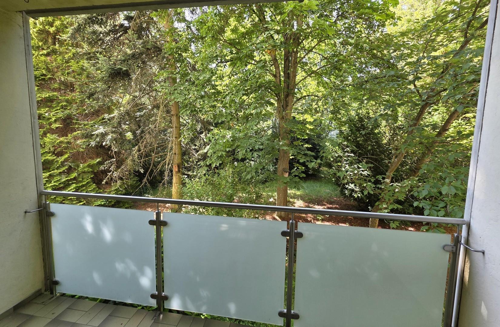 Balkon, Blick ins Grüne