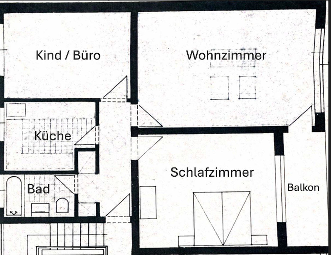 Zeichnung 3 Zi. Wg.