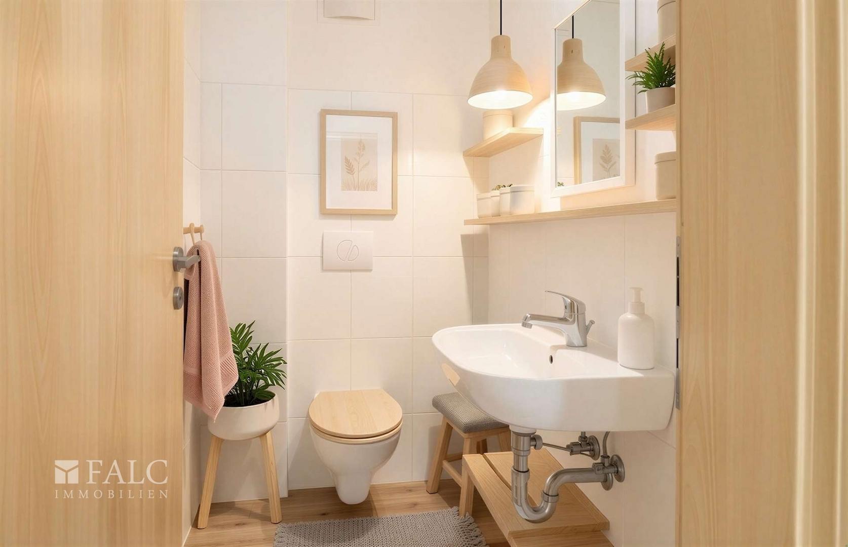 Gäste WC Whg. 2e - (KI generiert)