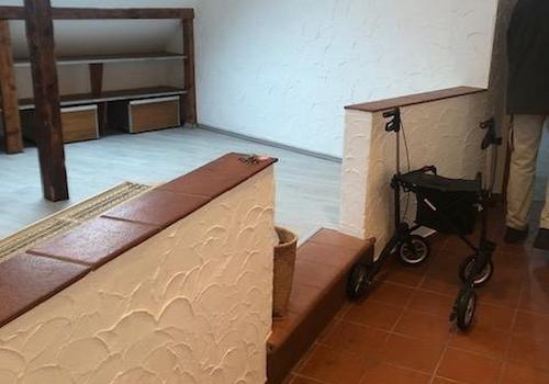 Stufe zum Wohnzimmer
