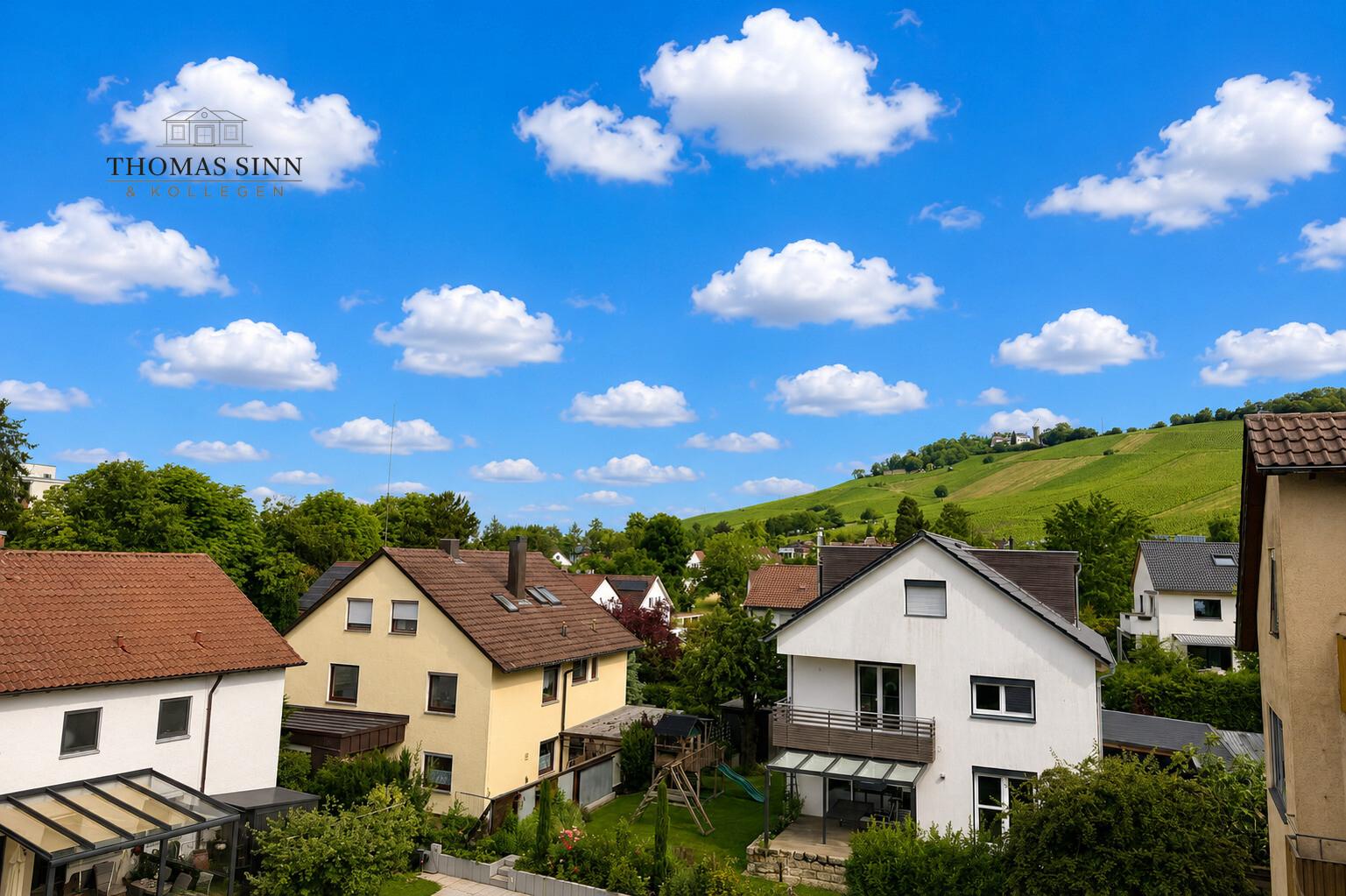 Ausblick vom Balkon