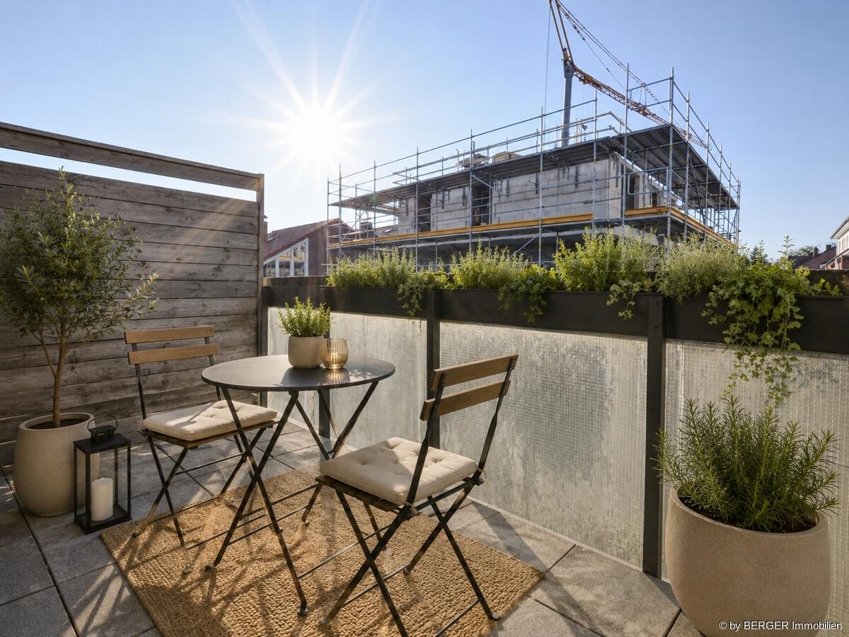 Balkon (Einrichtung KI-generiert)