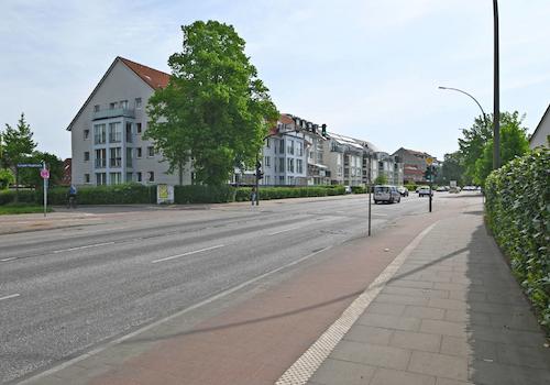 Blick vom Grundstück Richtung Osten