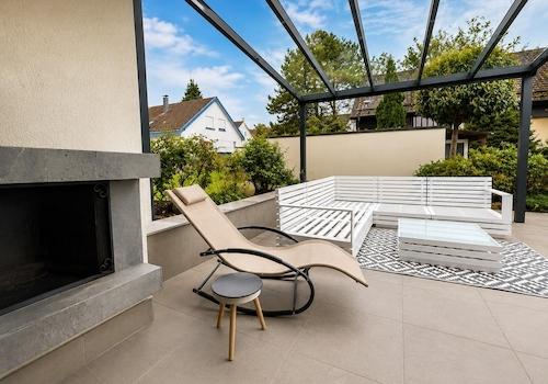 Terasse + Kamin