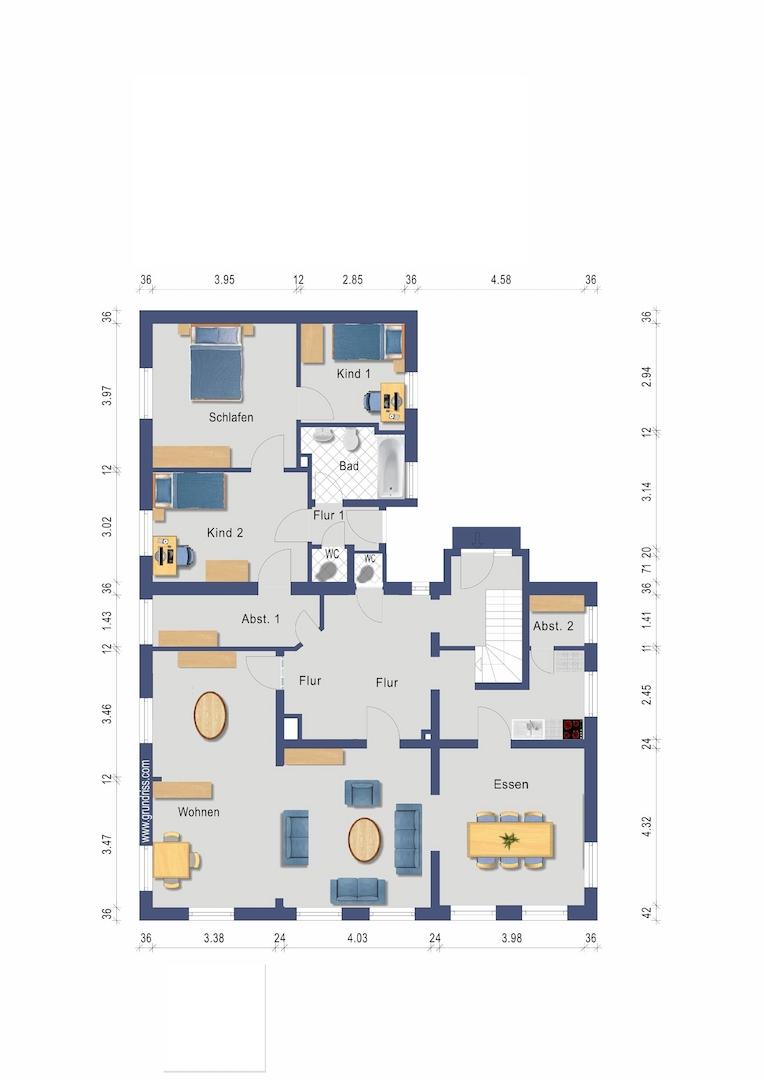 EG-Haus 1 ohne Schuppen-HWR