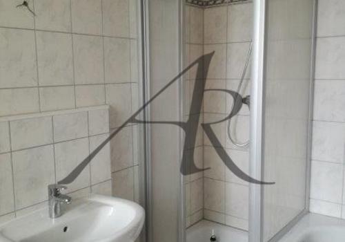 Tageslichtbad mit Badewanne und Dusche