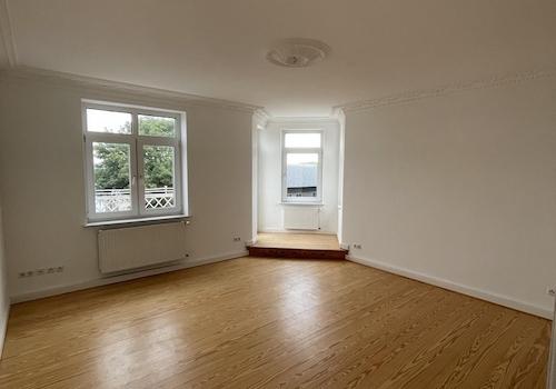 Wohnzimmer mit Erker
