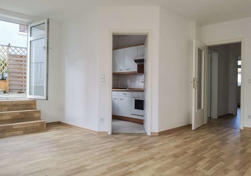 Wohnzimmer mit Terrassenzugang