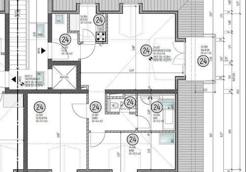 Grundriss WE 24