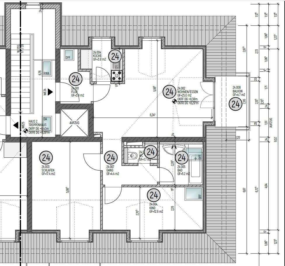 Grundriss WE 24