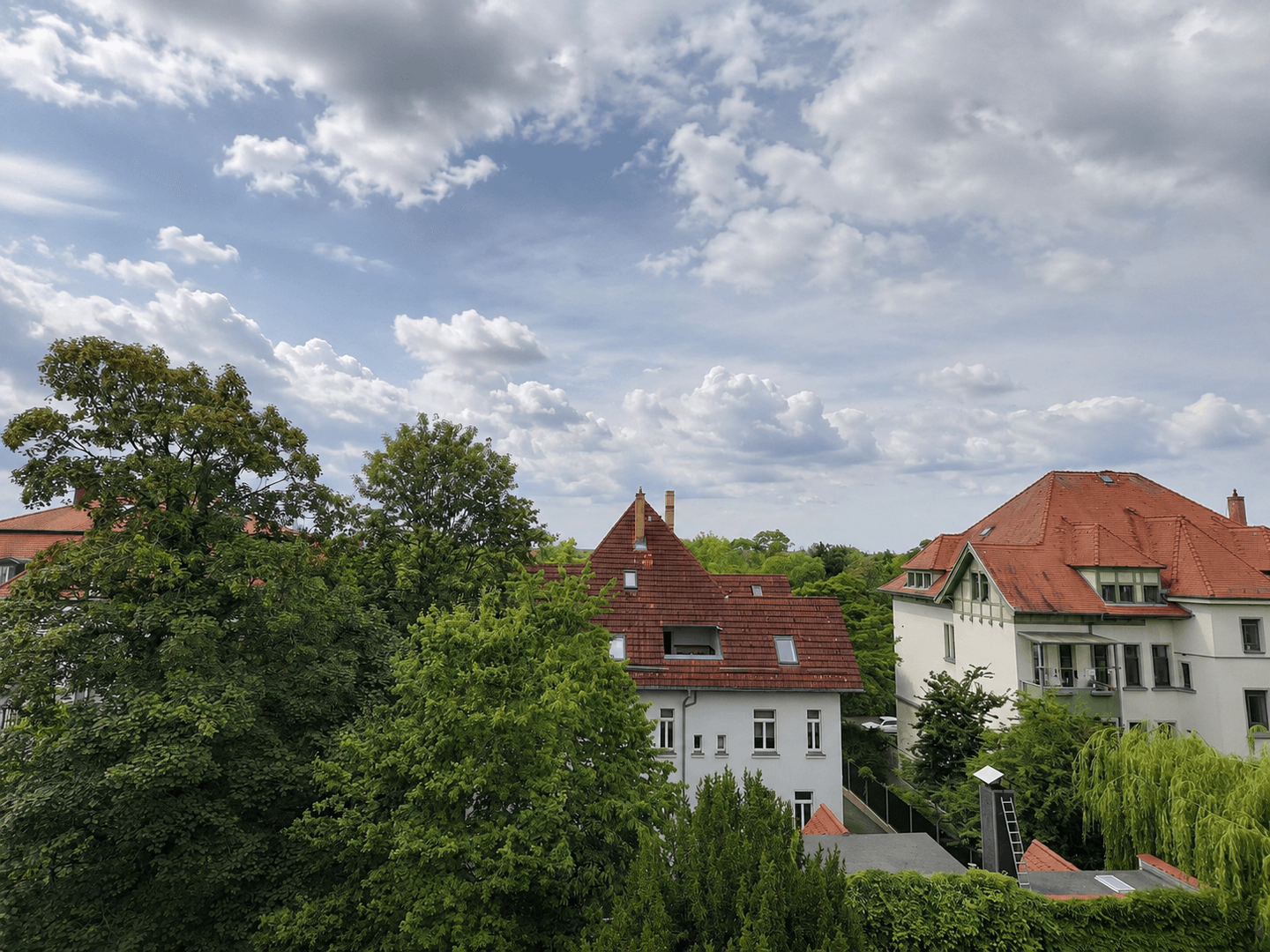 Blick vom Balkon