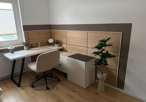 Arbeitsplatz im Schafzimmer