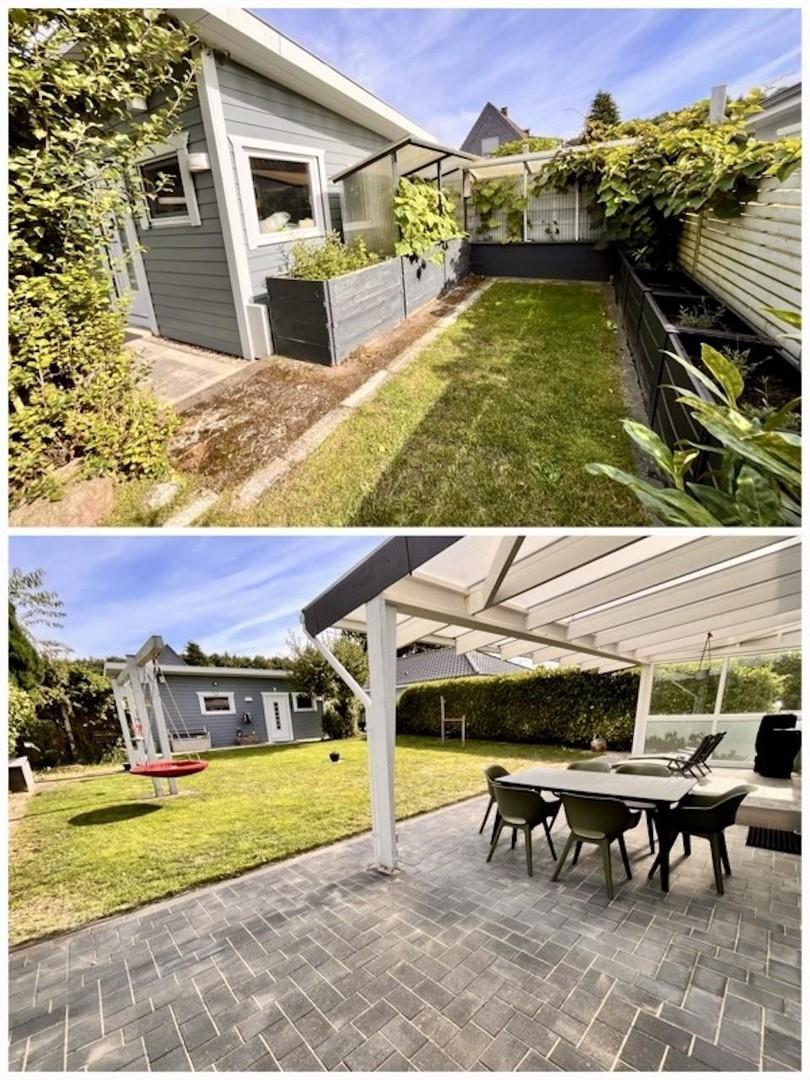 Terrasse / Hochbeete