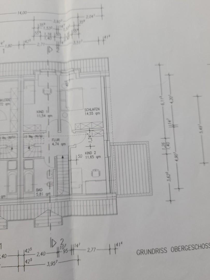 Grundriss Obergeschoss