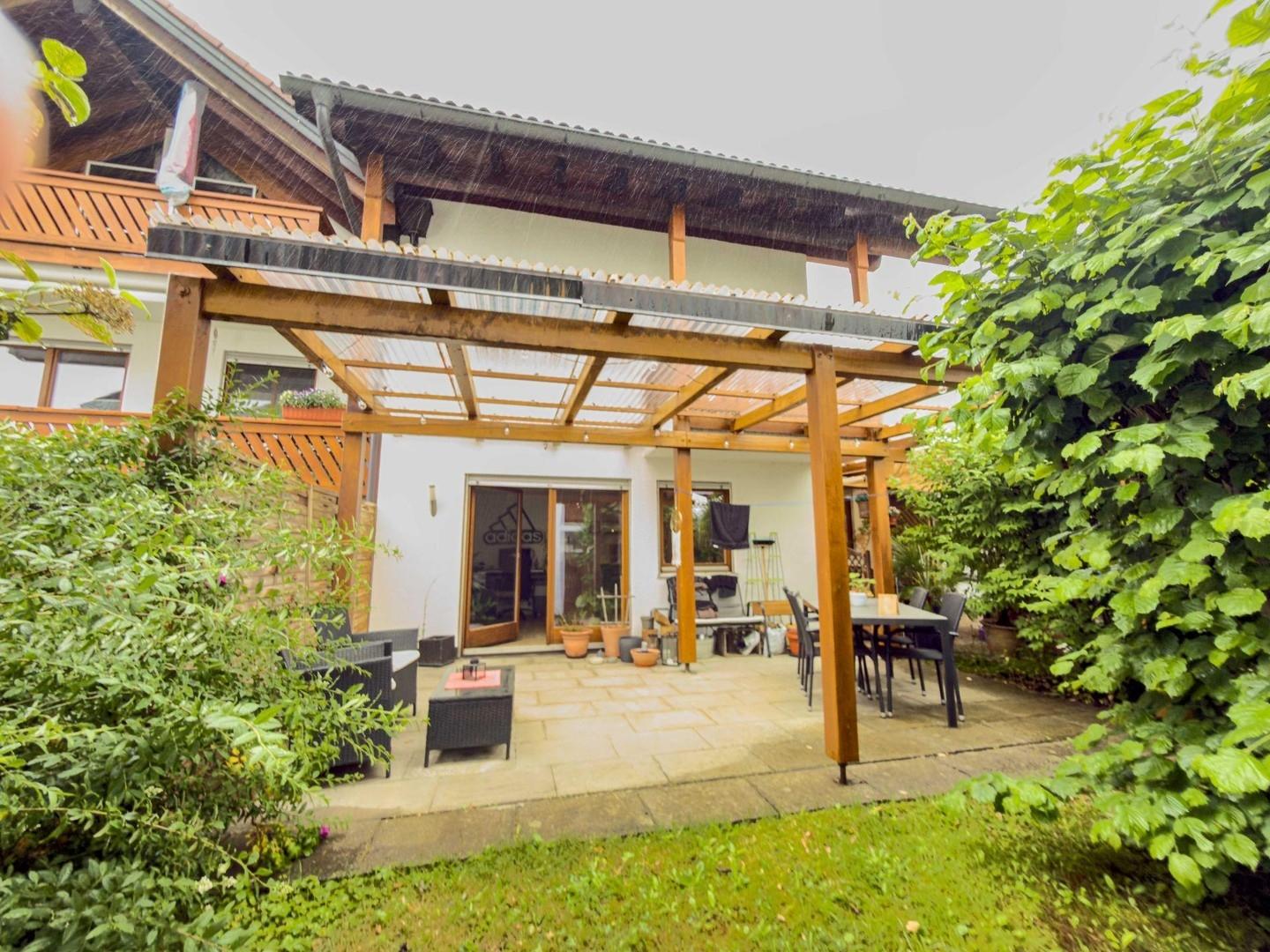 Blick auf die Terrasse