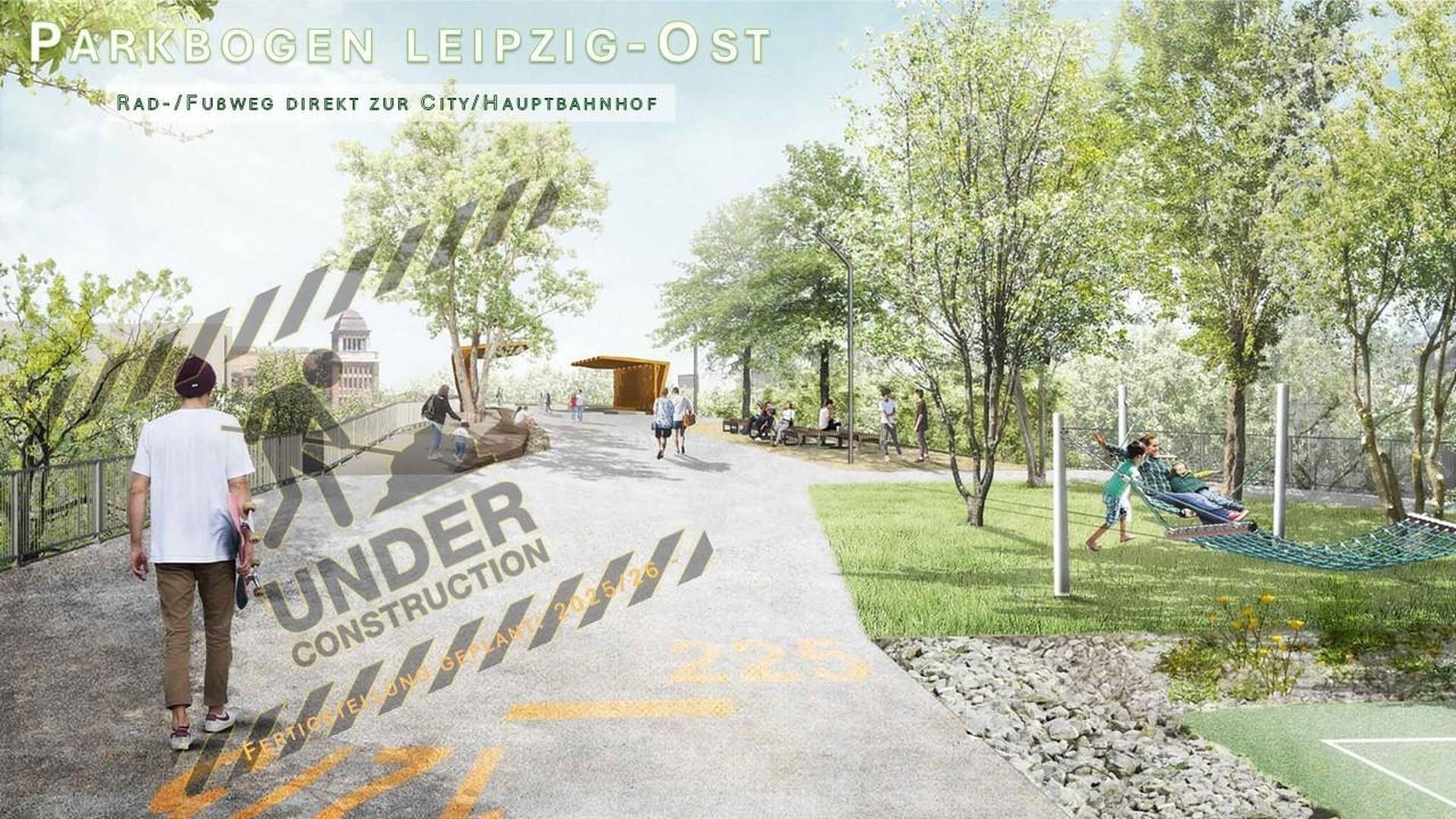 Parkbogen Ost in Bau