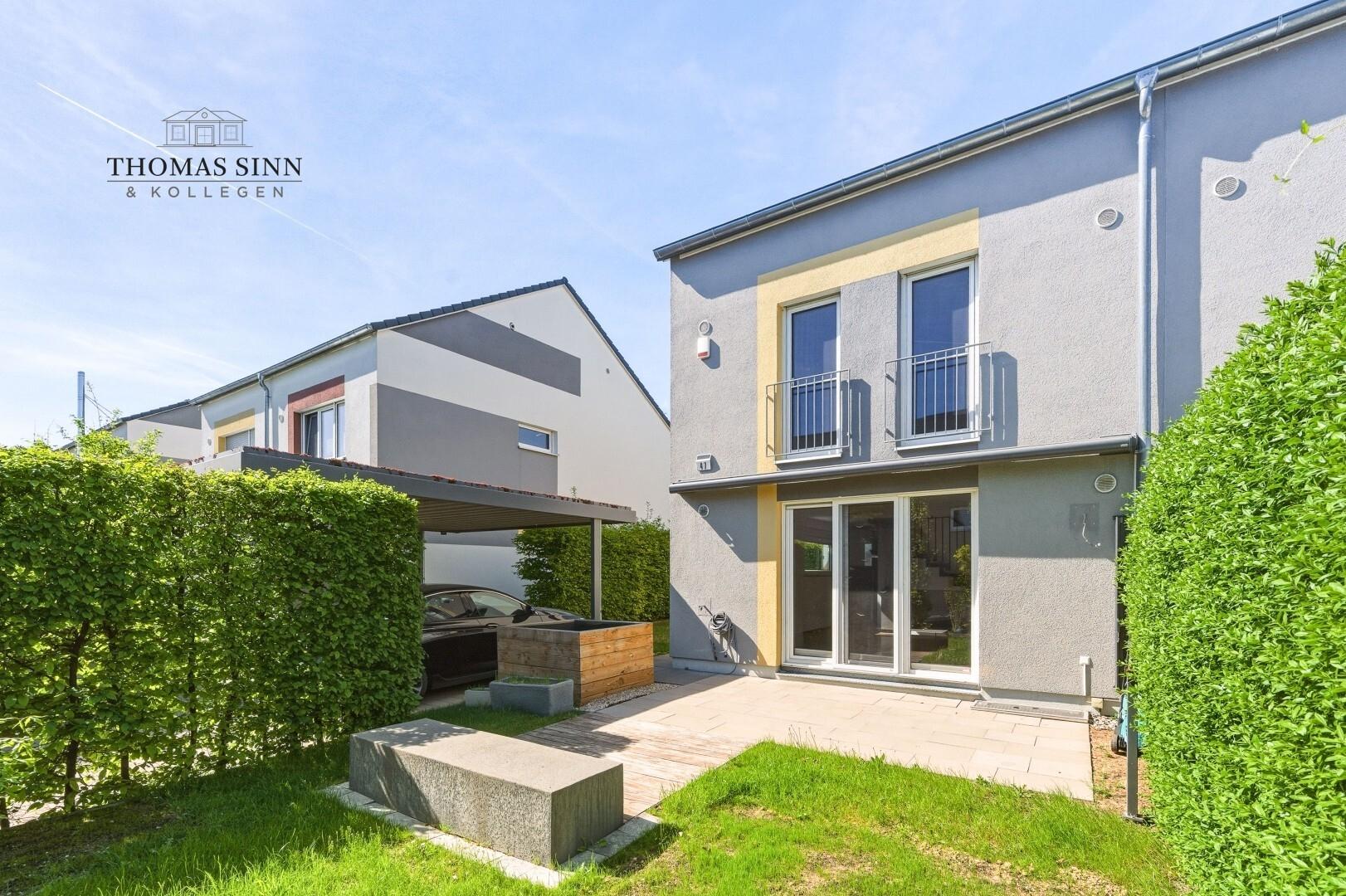 Rückansicht mit Garten