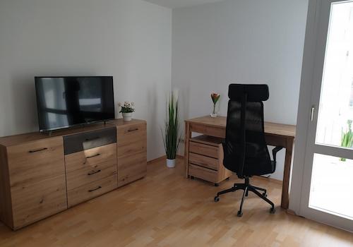 Arbeitsecke neben dem Winterga