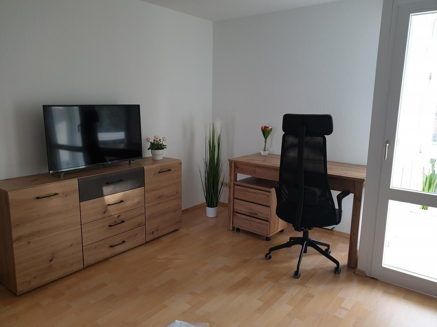 Arbeitsecke neben dem Winterga