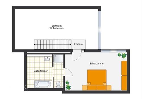 Maisonette-Geschoss