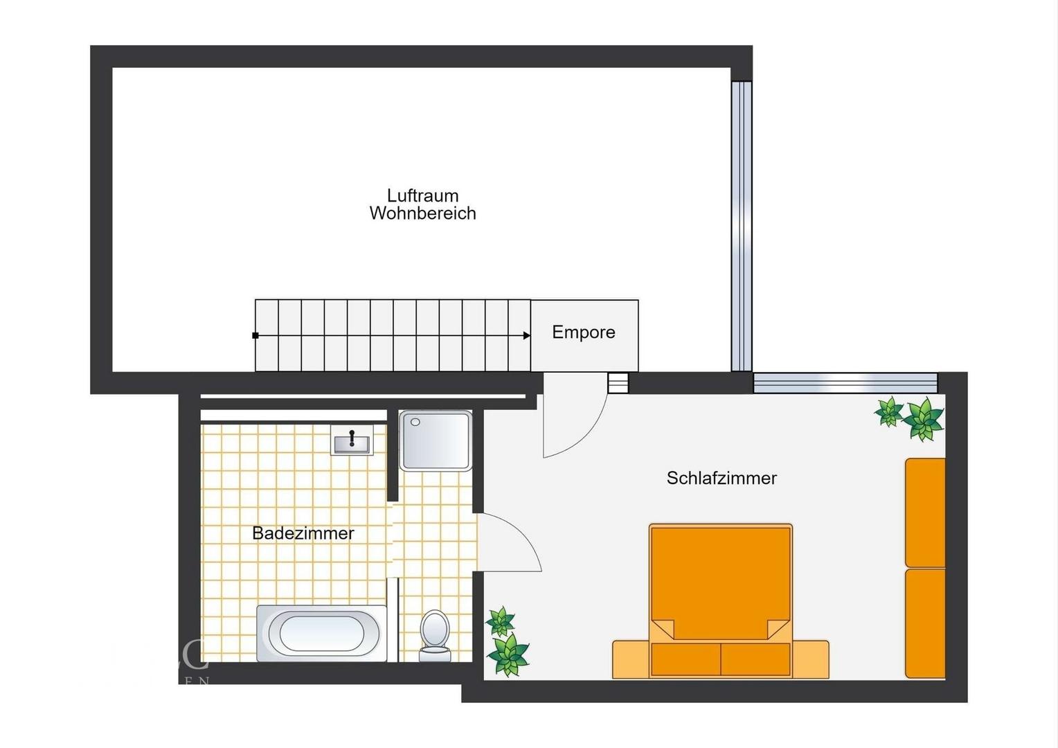 Maisonette-Geschoss