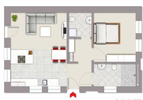 Grundriss Wohnung 3